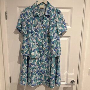 Eastex Women's Blue Summer Jacket Skirt